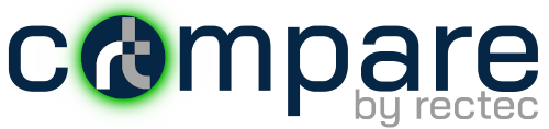 compare logo blue web