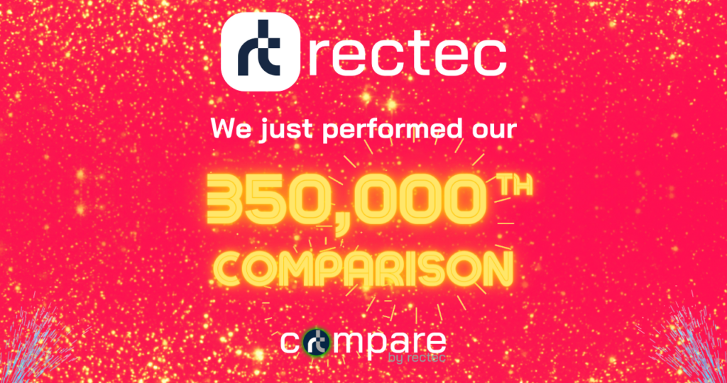 rectec compare reaches 350k comparisons